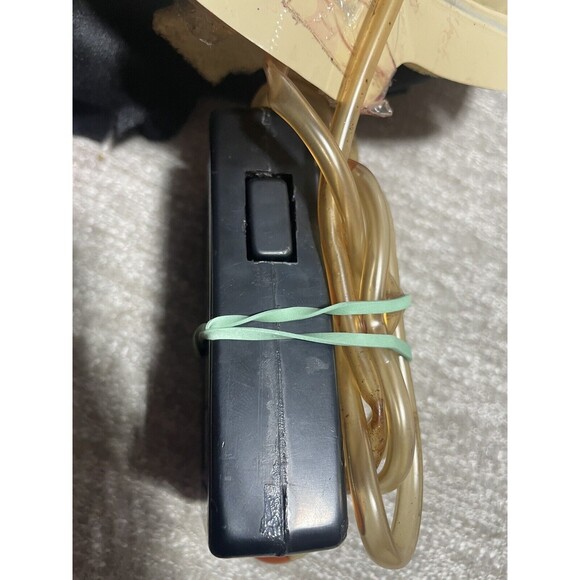 Halloween Skull Mask Adult Black Hood Blood Pump Not Working - Picture 5 of 7